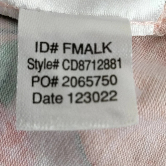 Cuddl Duds Women L Top Pink Mult color Peach Graphic Print NEW - Picture 10 of 11
